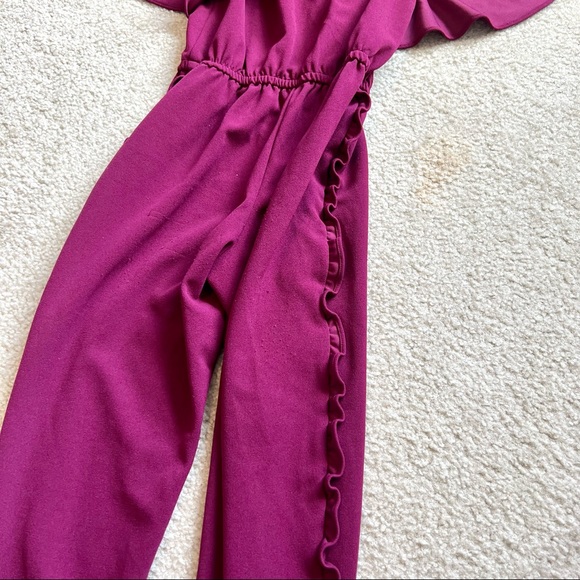 NOWADAYS Ruffled Cold Shoulder Girl’s Knit Jumpsuit—SZ. Medium (10/12) - Picture 6 of 13
